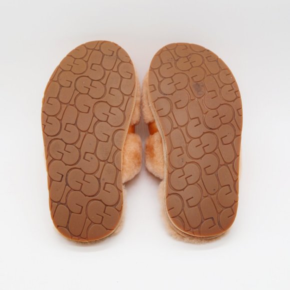 UGG Australia Dalla Sheepskin Cozy Slip On Sandal Slippers Sherbet Orange 5 $90 - Picture 7 of 14